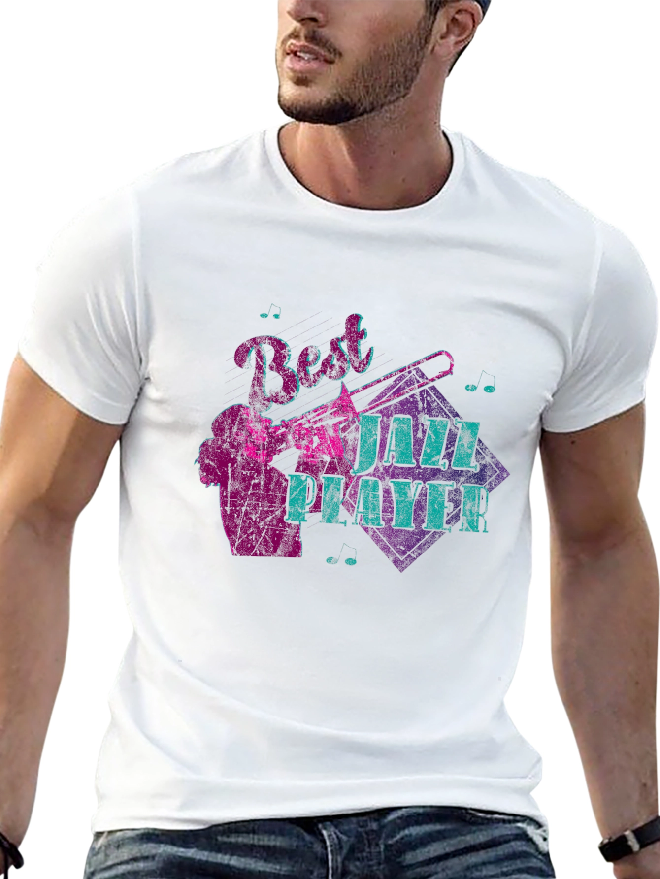 Best Jazz Player Graphic Black T-Shirt