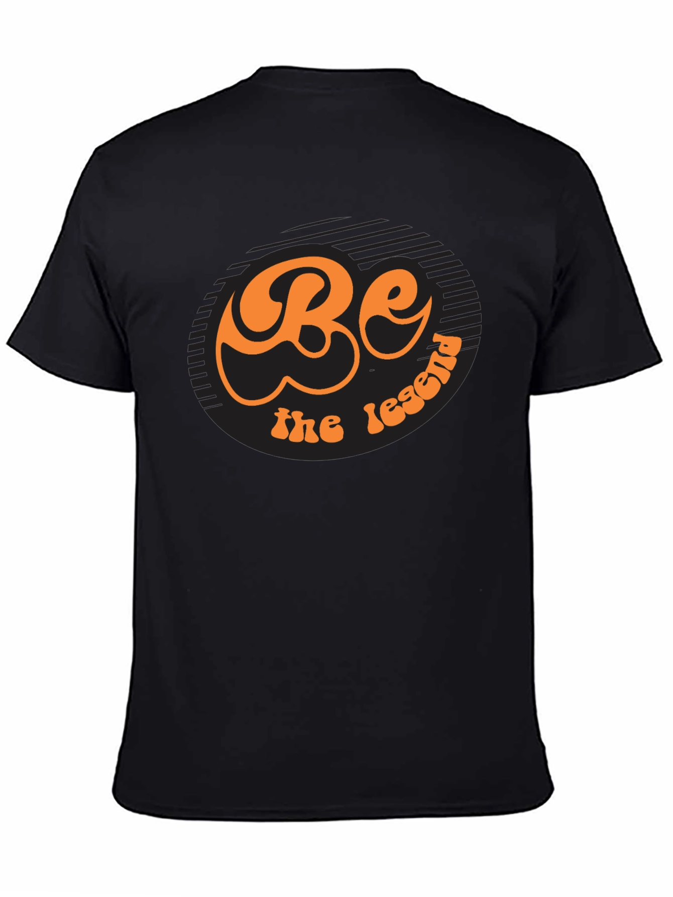 Be The Legend Retro Graphic Black T-Shirt
