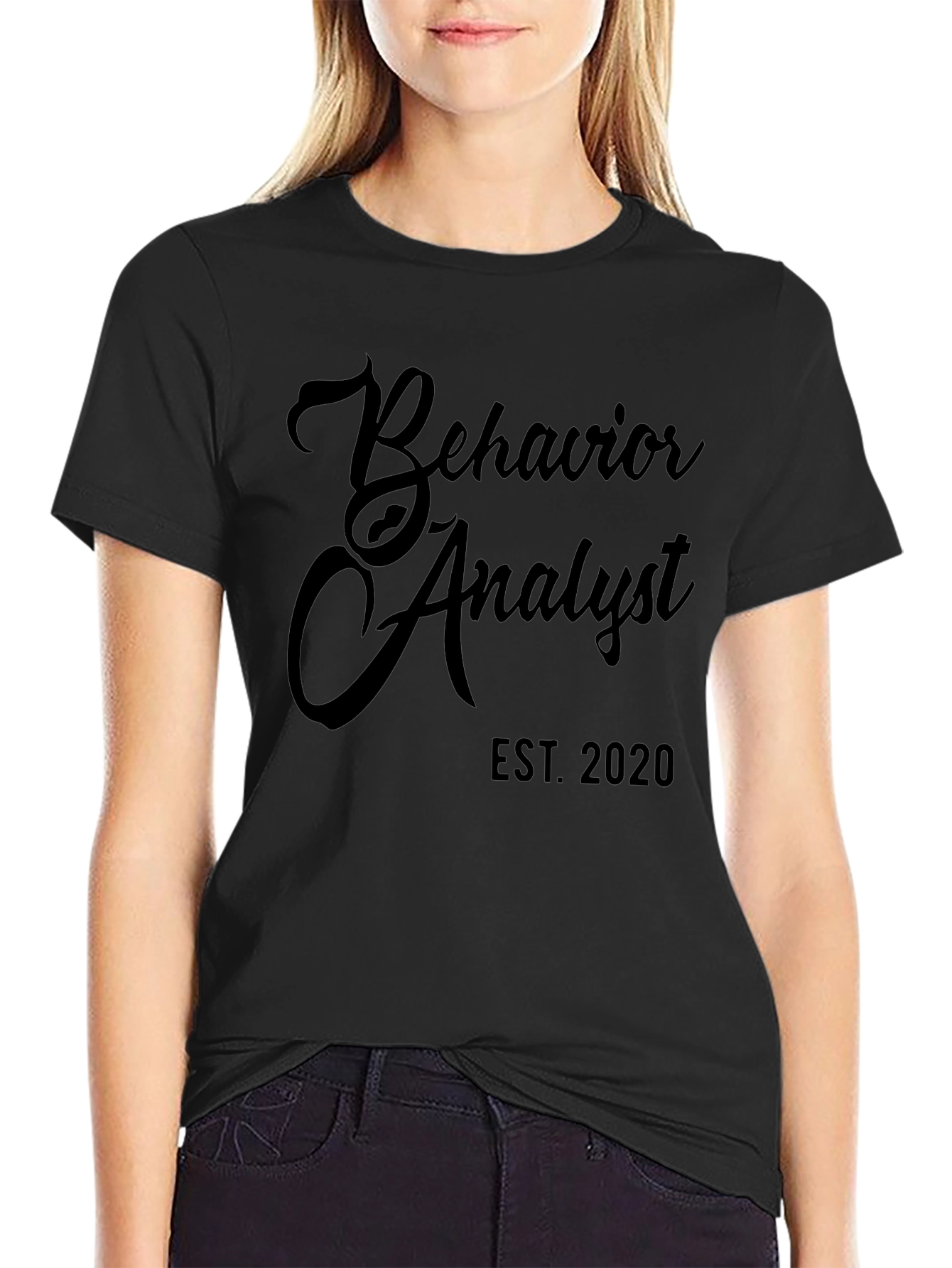 Behavior Analyst Est. 2020 Black T-Shirt