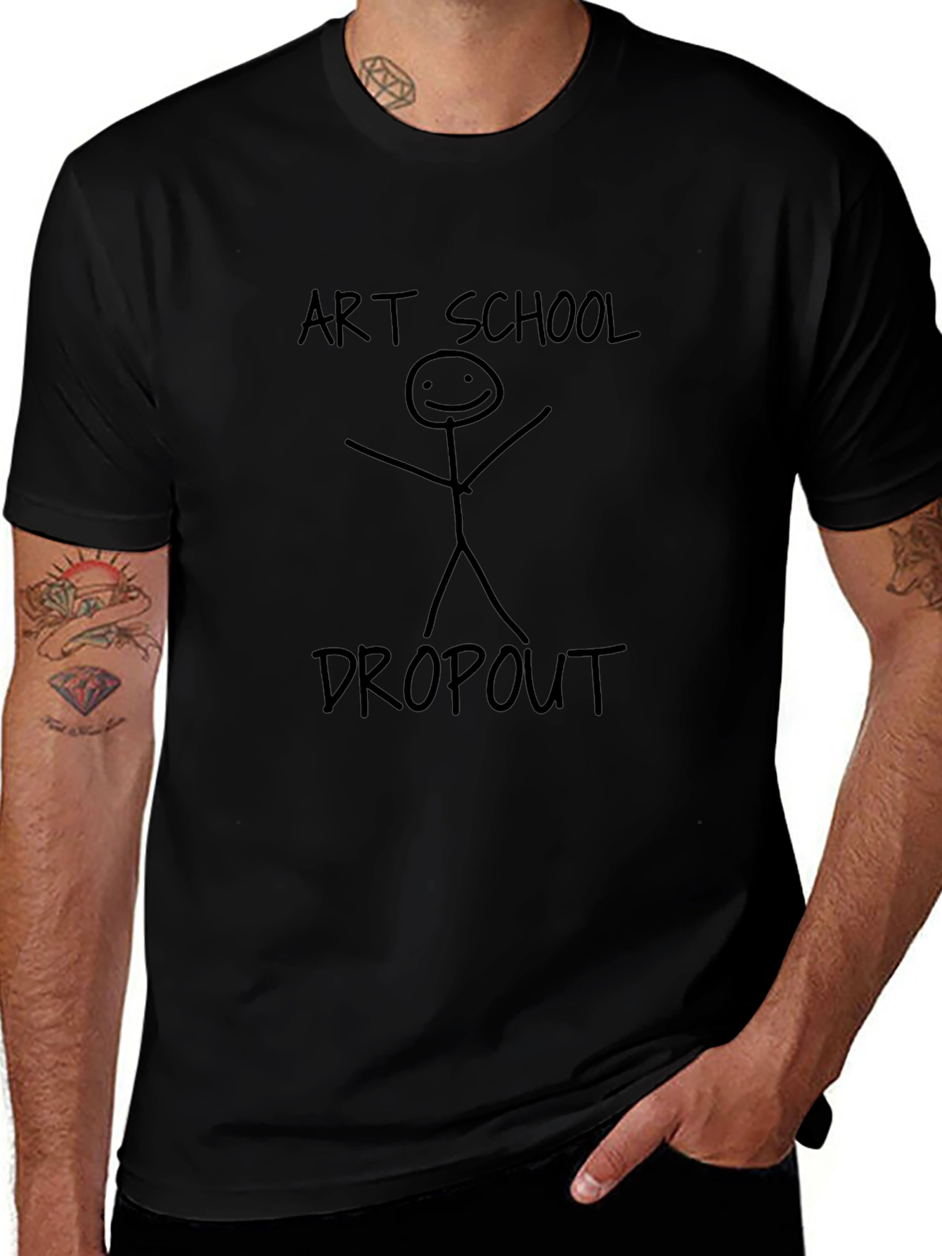 Art School Dropout T-Shirt - Funny Graphic Tee