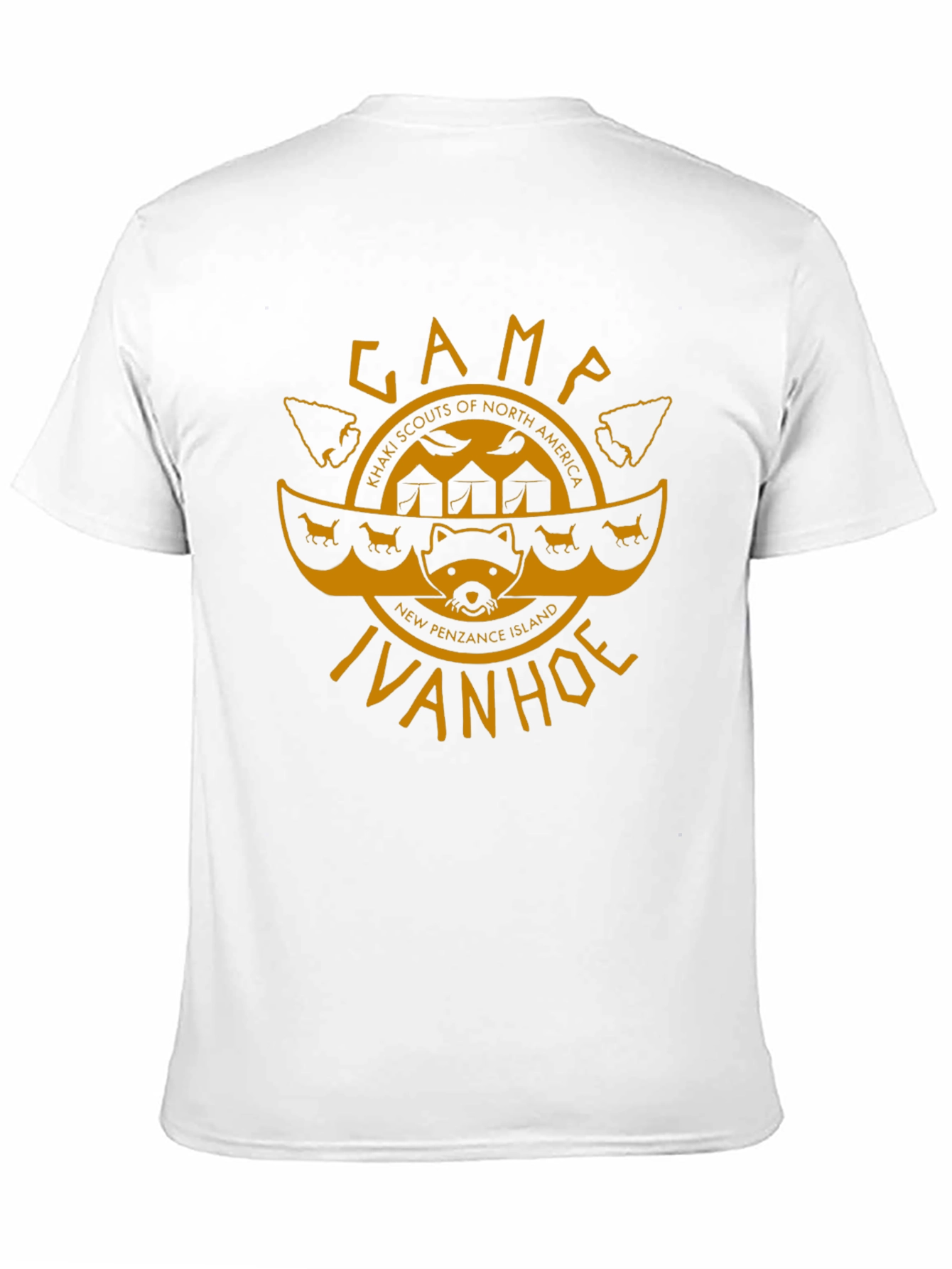Camp Ivanhoe T-Shirt - Khaki Scouts Inspired