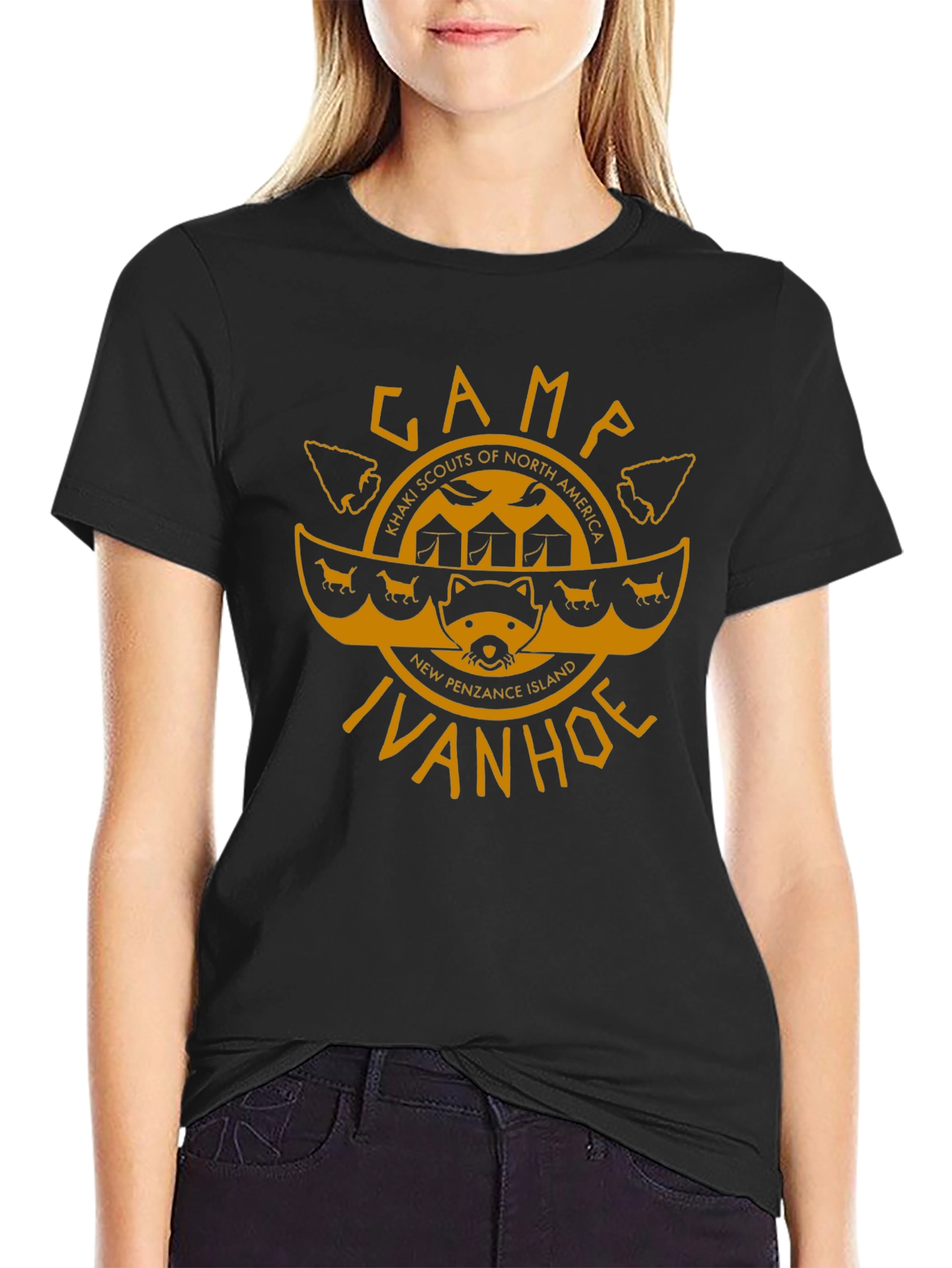 Camp Ivanhoe T-Shirt - Khaki Scouts Inspired