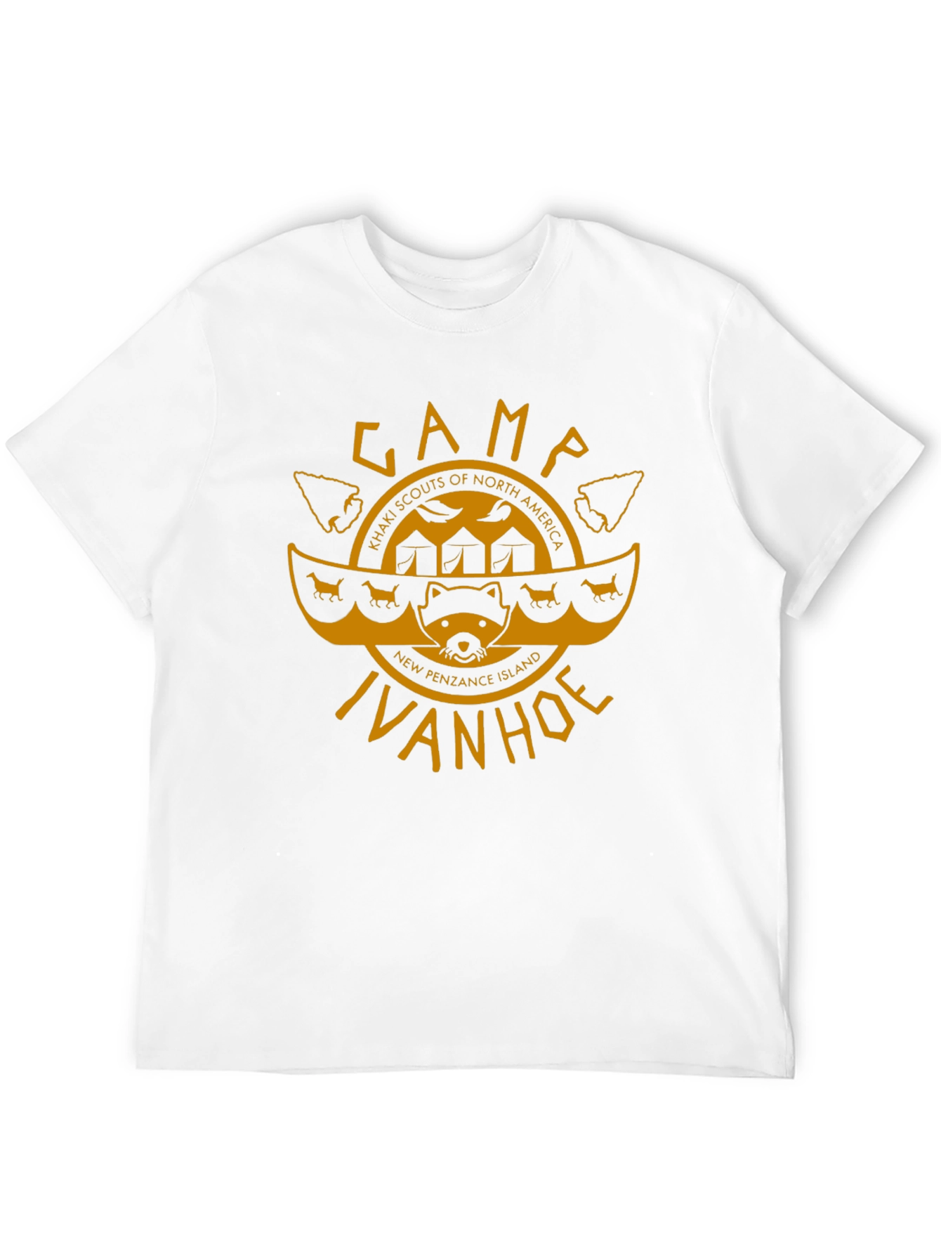 Camp Ivanhoe T-Shirt - Khaki Scouts Inspired