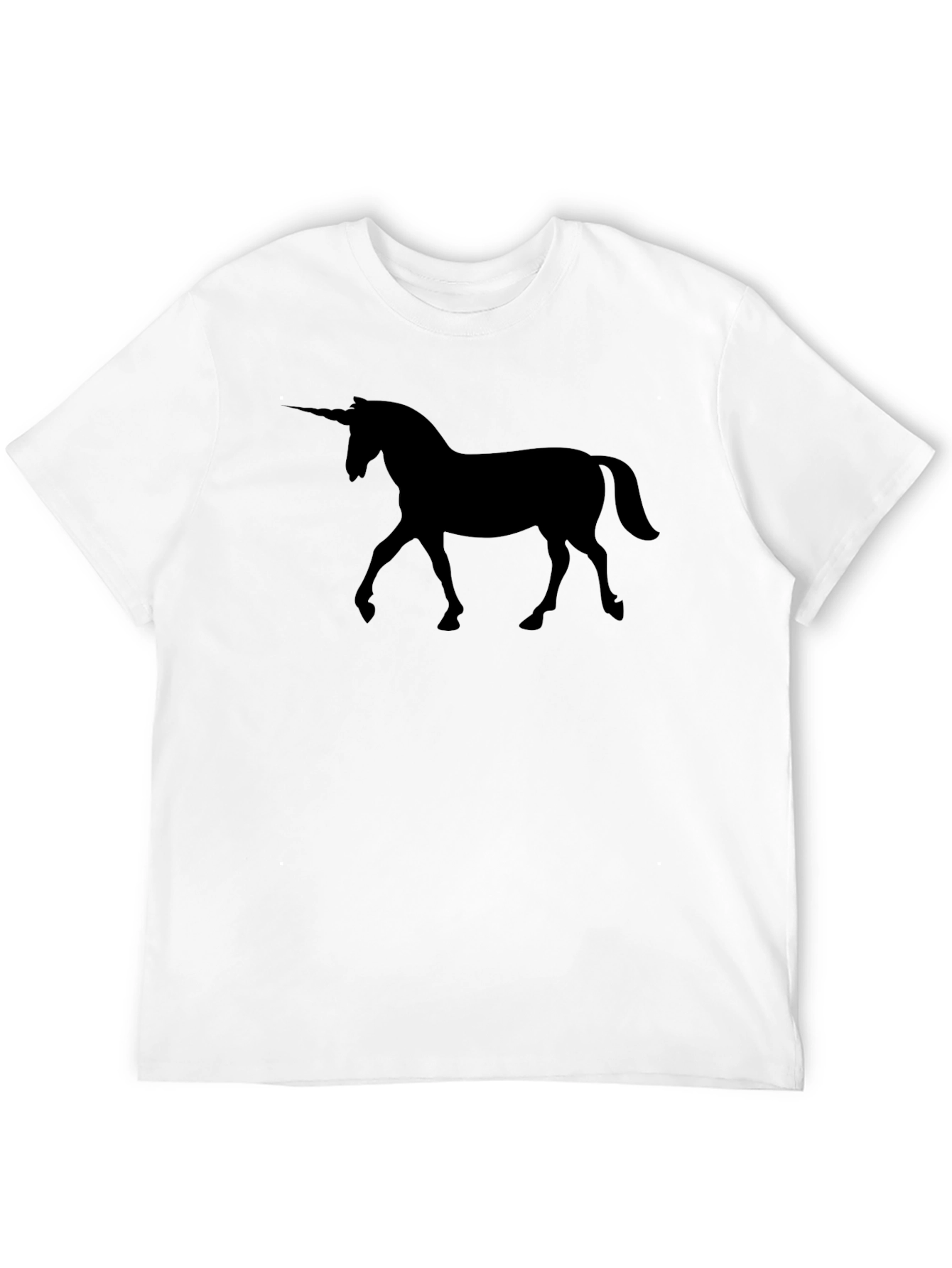 Black Unicorn Silhouette Tee - Mens Graphic T-Shirt