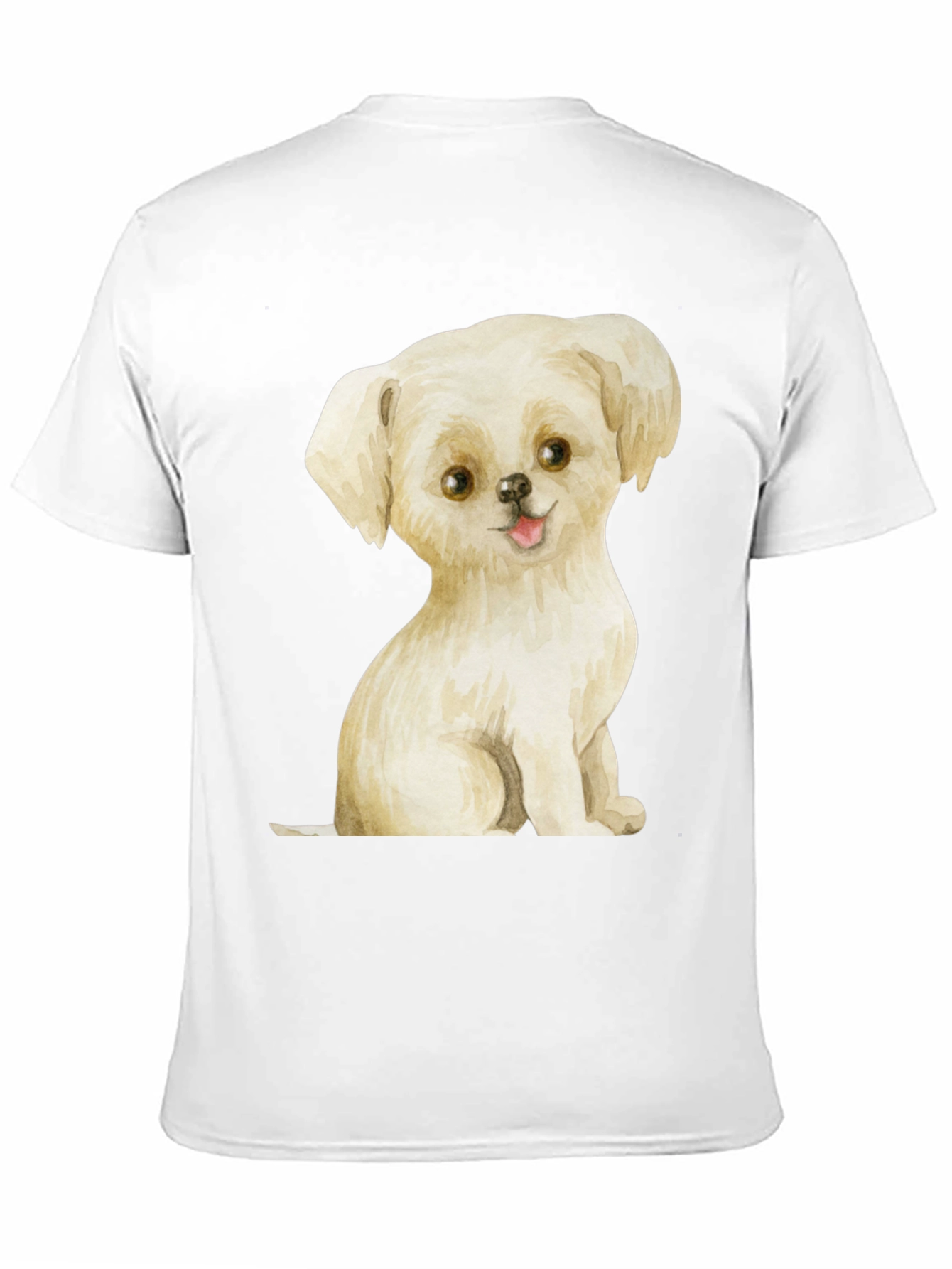 Cute Puppy Graphic Tee - Unisex Black T-Shirt