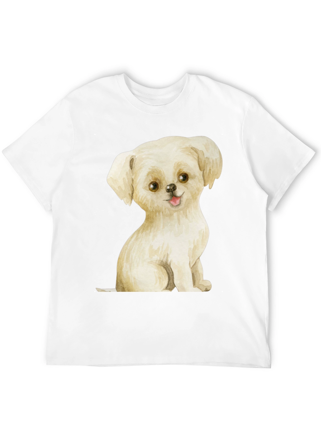 Cute Puppy Graphic Tee - Unisex Black T-Shirt