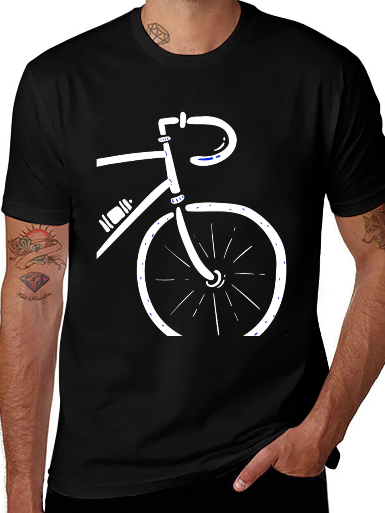 Cycling Enthusiast Tee - Sleek Bike Design
