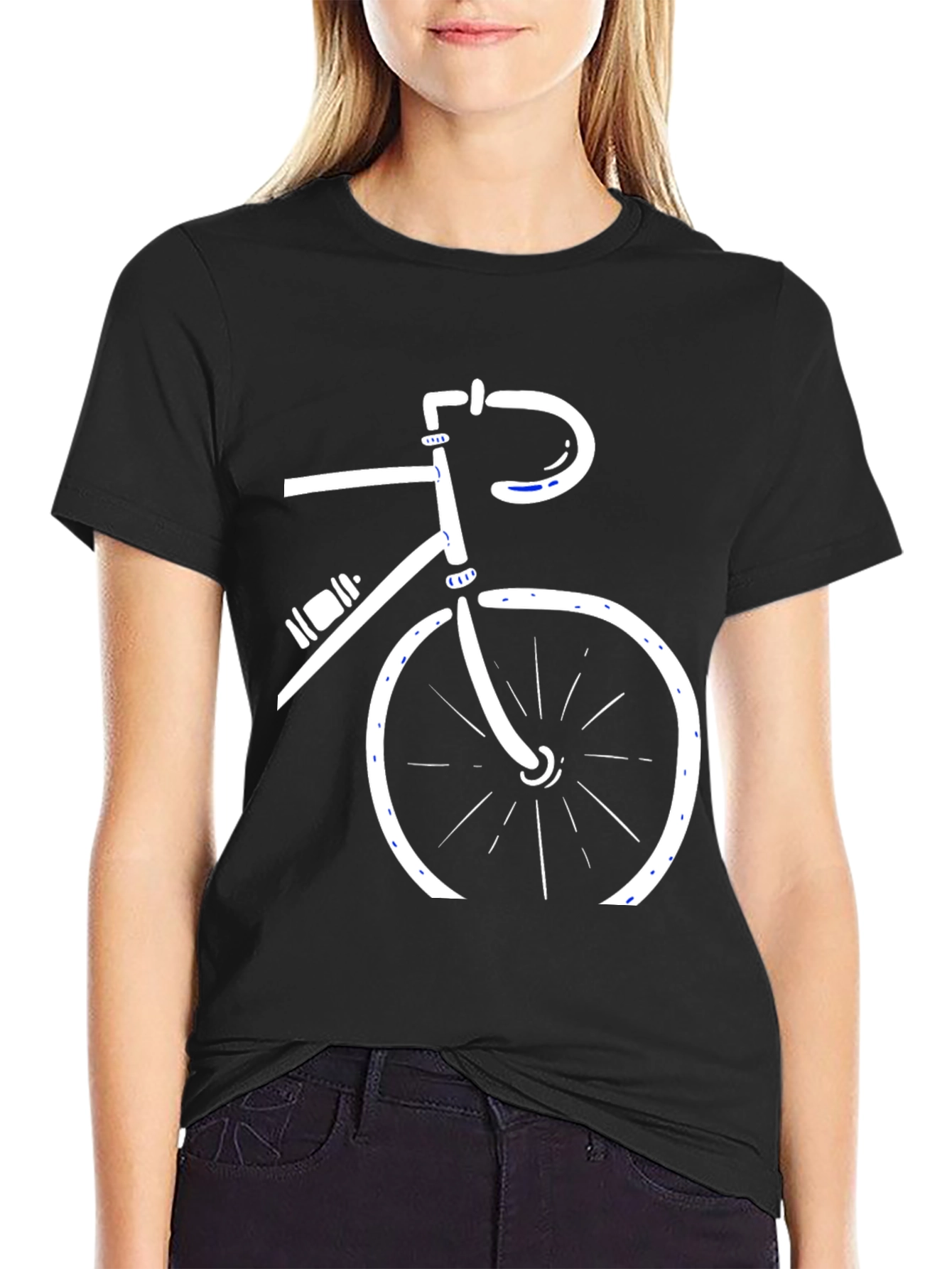 Cycling Enthusiast Tee - Sleek Bike Design