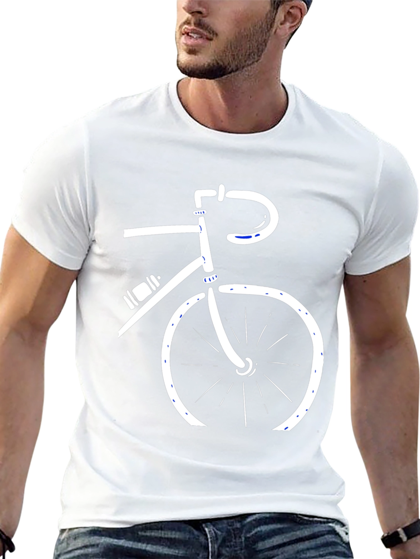 Cycling Enthusiast Tee - Sleek Bike Design