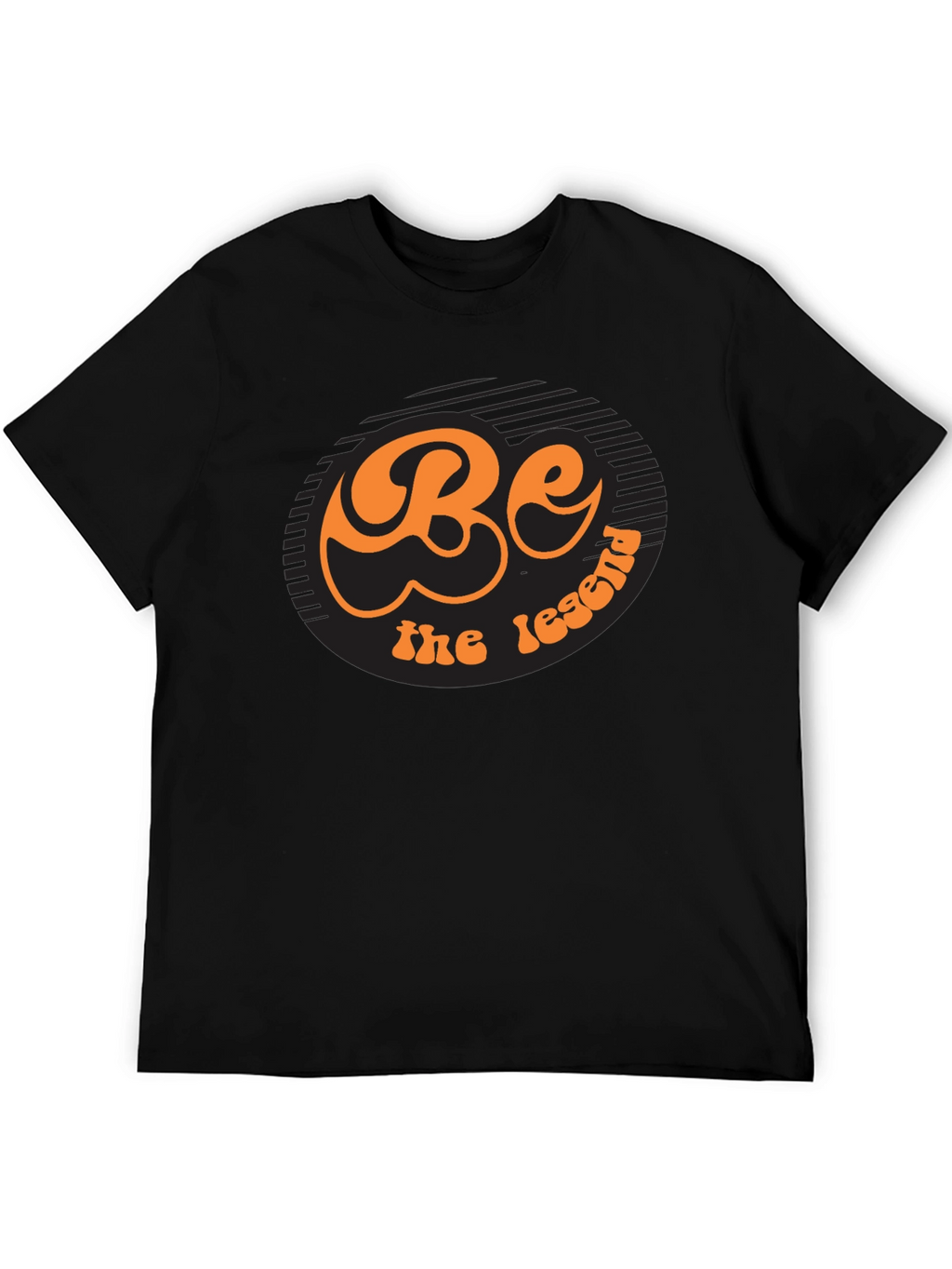 Be The Legend Retro Graphic Black T-Shirt