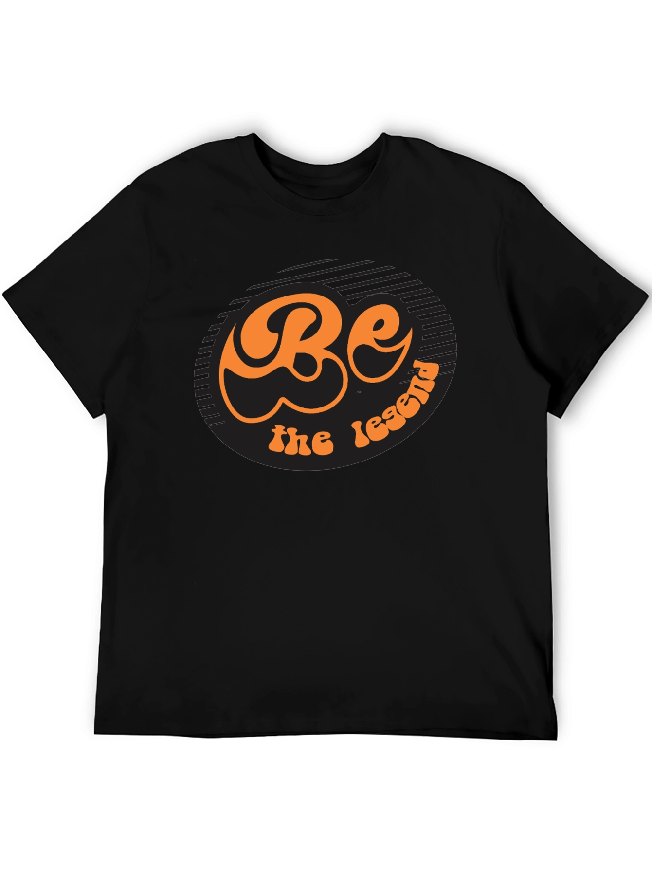 Be The Legend Retro Graphic Black T-Shirt