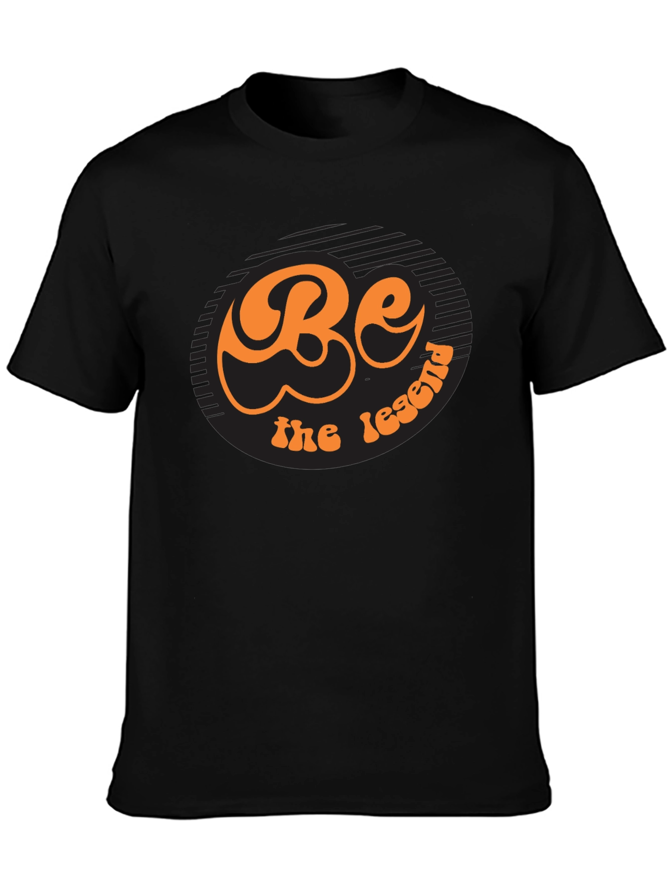 Be The Legend Retro Graphic Black T-Shirt