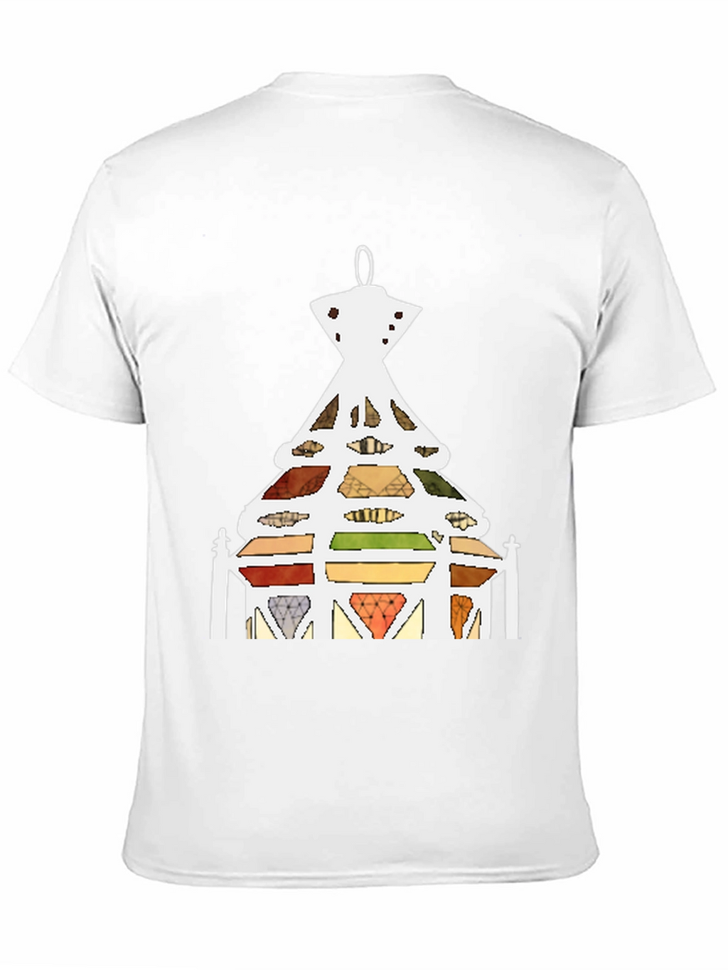 Abstract Stained Glass Tree Graphic T-Shirt